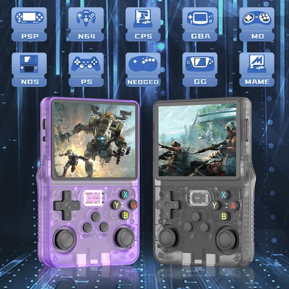 R36S Retro Video Game Console 3.5 Inch IPS Screen Linux System Handheld Game Consola Open Source Portable Game Player Boys Gift