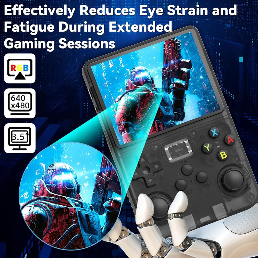 R36S Retro Video Game Console 3.5 Inch IPS Screen Linux System Handheld Game Consola Open Source Portable Game Player Boys Gift